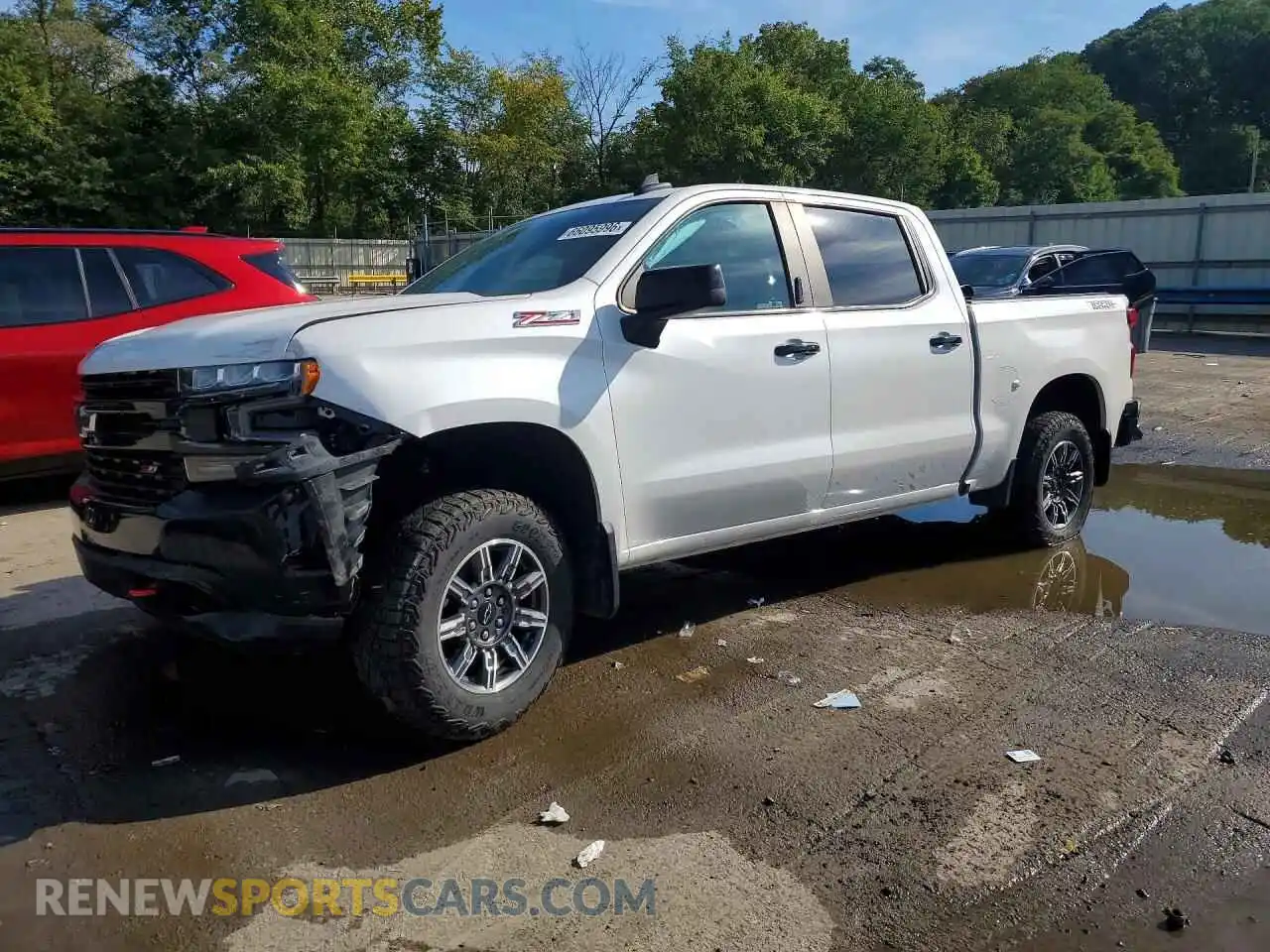 1 Photograph of a damaged car 3GCPYFED4MG212696 CHEVROLET SILVERADO 2021