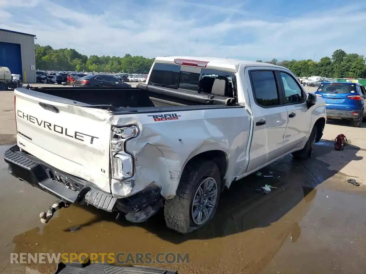 3 Photograph of a damaged car 3GCPYFED4MG212696 CHEVROLET SILVERADO 2021