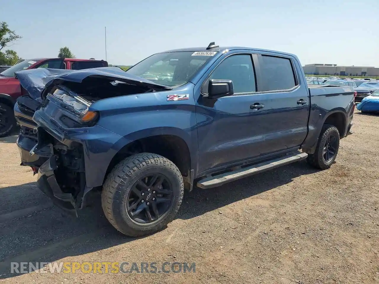 1 Photograph of a damaged car 3GCPYFED6MG405528 CHEVROLET SILVERADO 2021