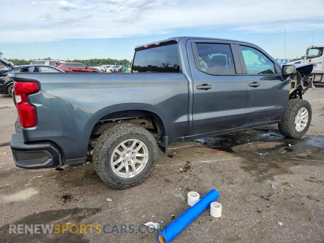 3 fotografías del automóvil dañado 3GCUYAEF2MG134989 CHEVROLET SILVERADO 2021