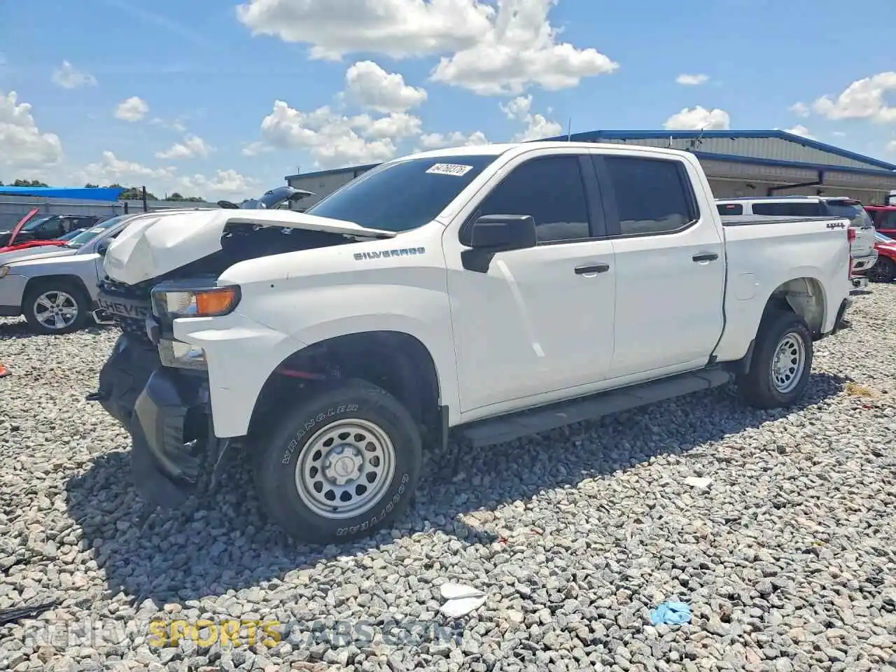 1 Photograph of a damaged car 3GCUYAEF8MG212434 CHEVROLET SILVERADO 2021