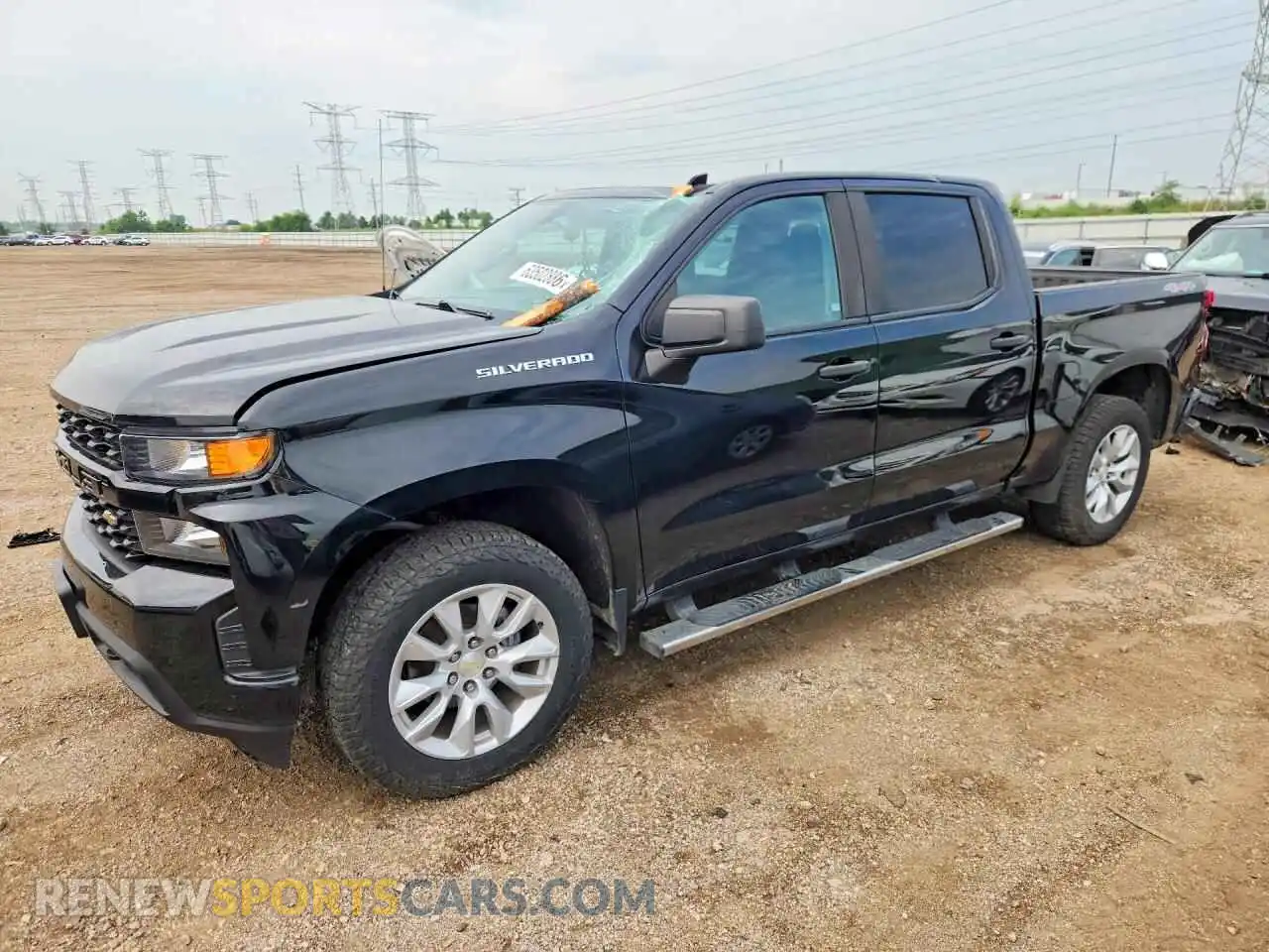 1 Photograph of a damaged car 3GCUYBEF8MG143203 CHEVROLET SILVERADO 2021