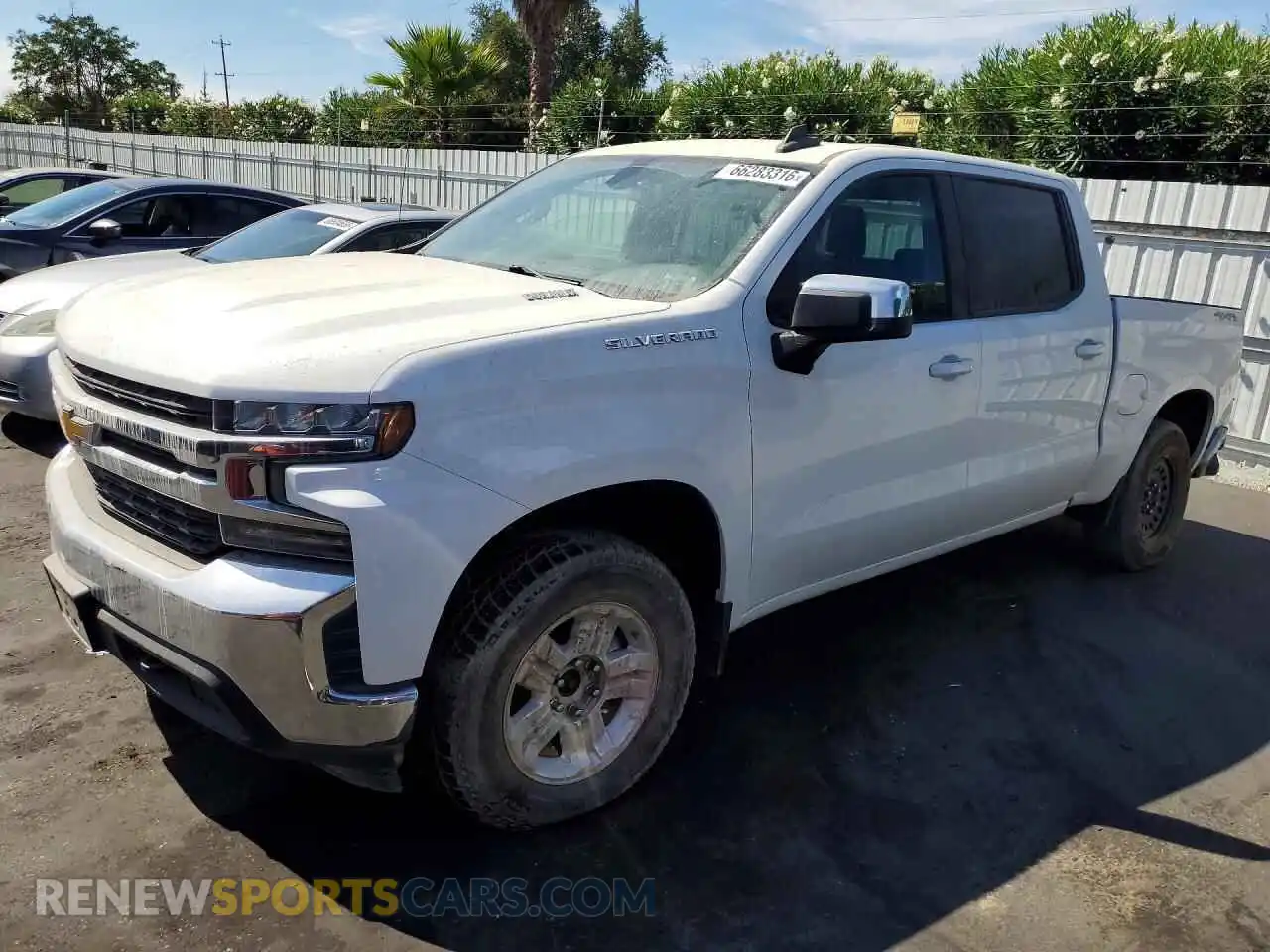 1 Photograph of a damaged car 3GCUYDET2MG445037 CHEVROLET SILVERADO 2021