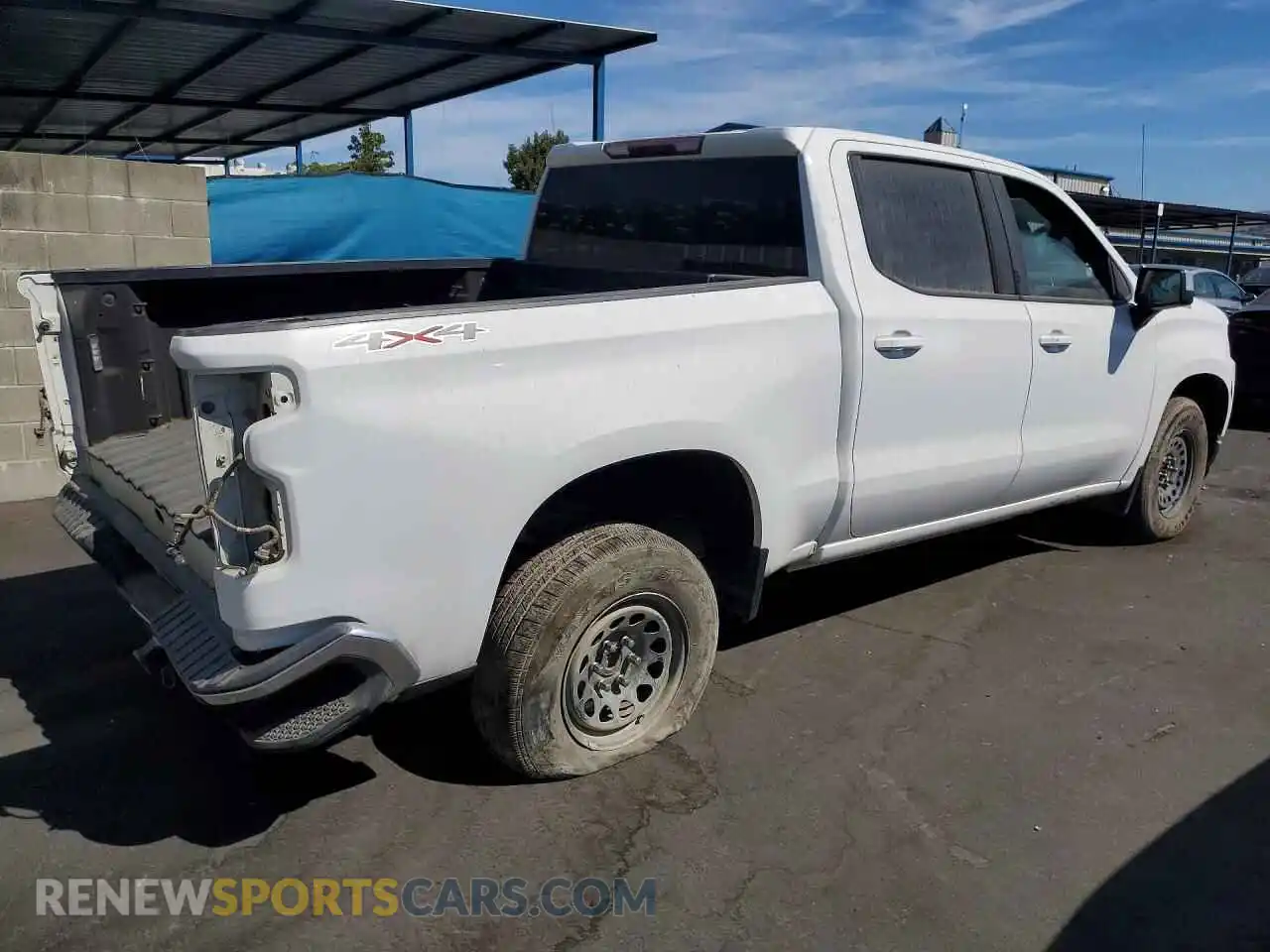 3 Photograph of a damaged car 3GCUYDET2MG445037 CHEVROLET SILVERADO 2021