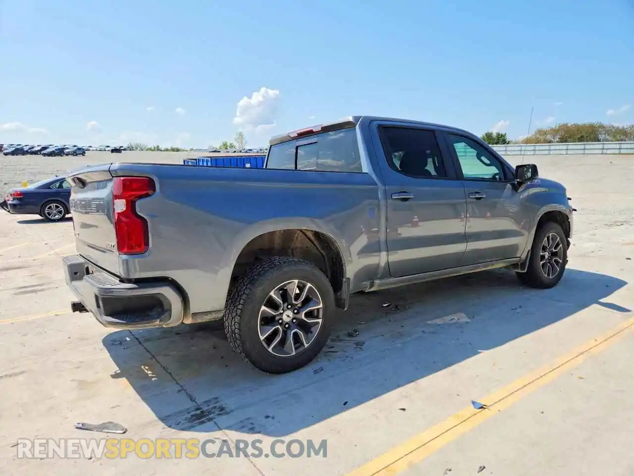3 Фотография поврежденного автомобиля 3GCUYEED4MG323715 CHEVROLET SILVERADO 2021