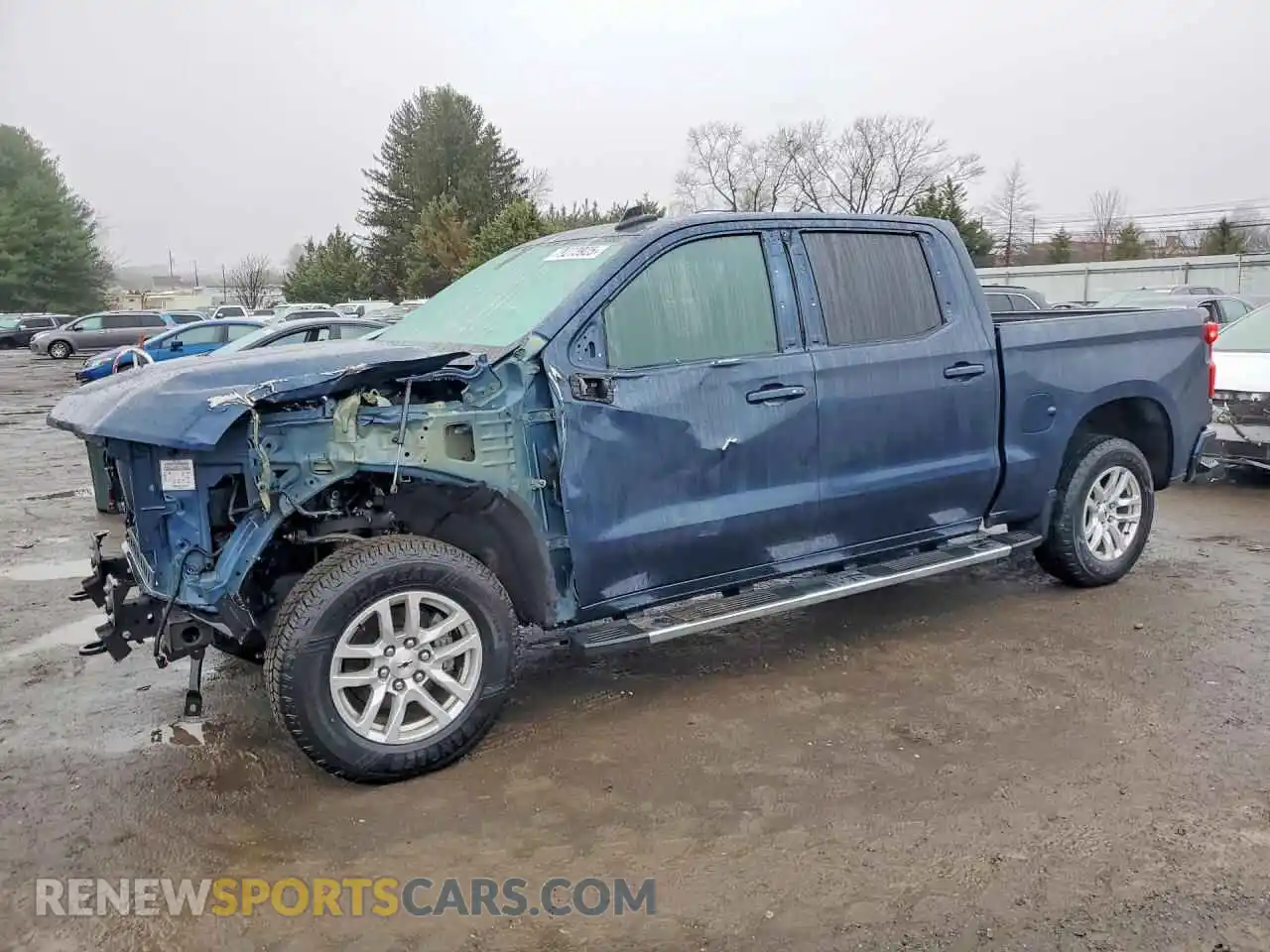 1 Photograph of a damaged car 3GCUYEED4MG435477 CHEVROLET SILVERADO 2021