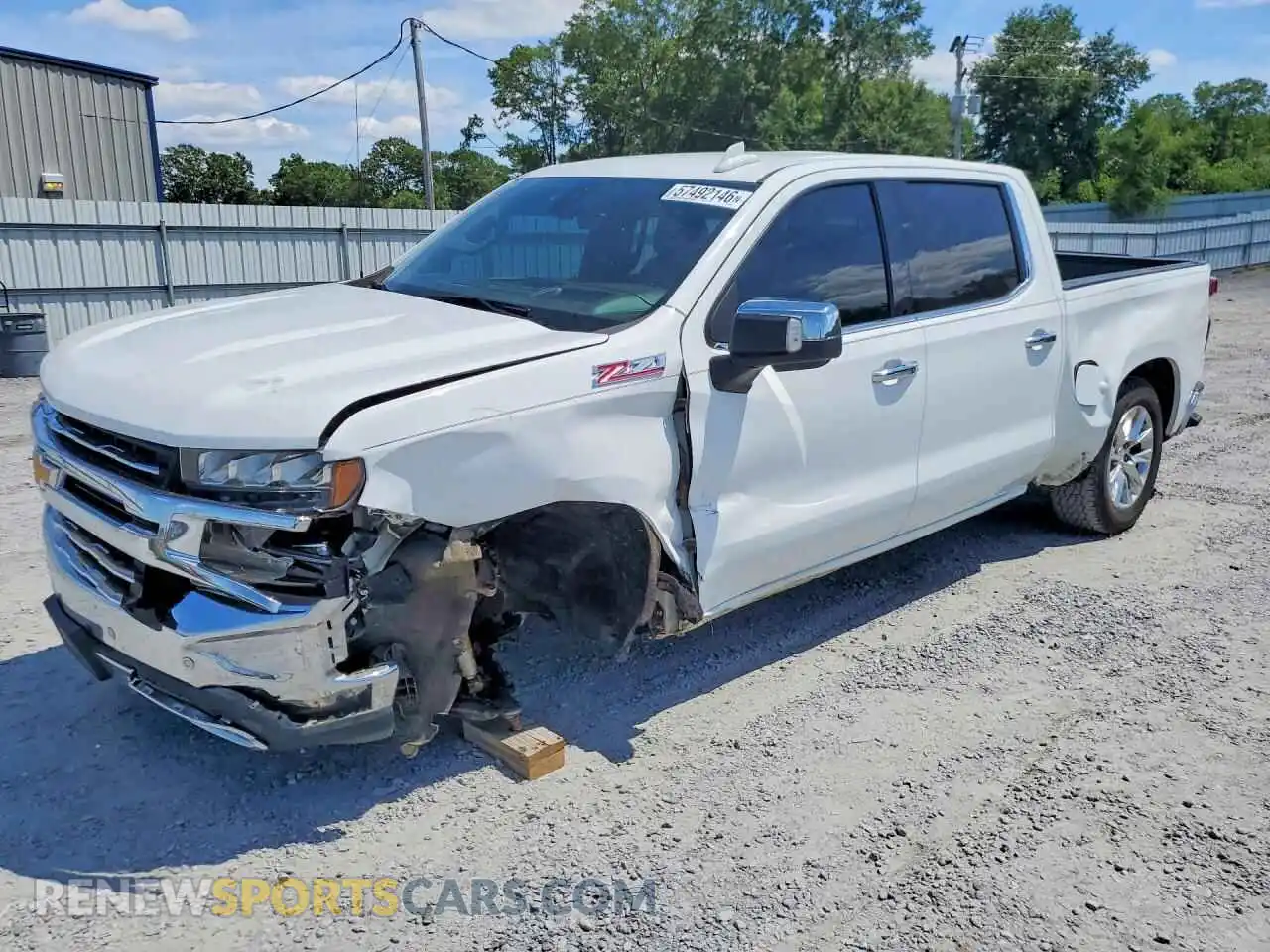 1 Photograph of a damaged car 3GCUYGED5MG302545 CHEVROLET SILVERADO 2021
