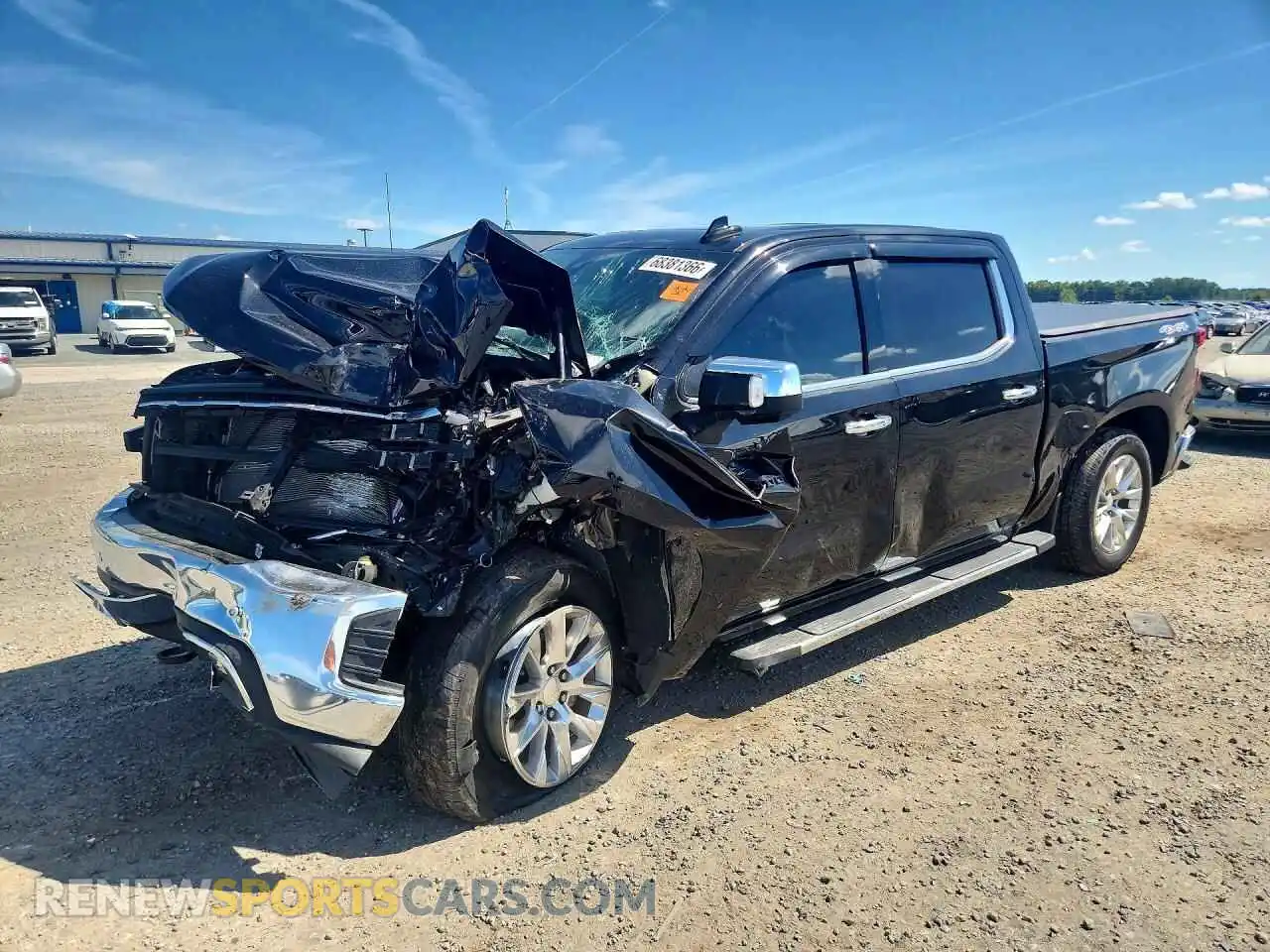 1 fotografías del automóvil dañado 3GCUYGED5MG468368 CHEVROLET SILVERADO 2021