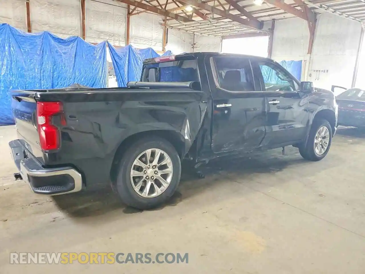3 fotografías del automóvil dañado 3GCUYGEL8MG280970 CHEVROLET SILVERADO 2021
