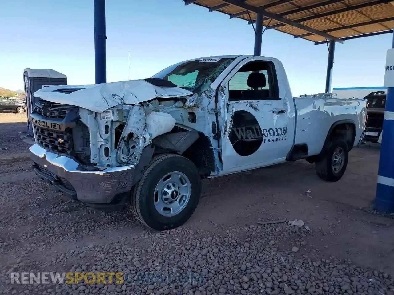 1 Photograph of a damaged car 1GC0WLE72NF279770 CHEVROLET SILVERADO 2022