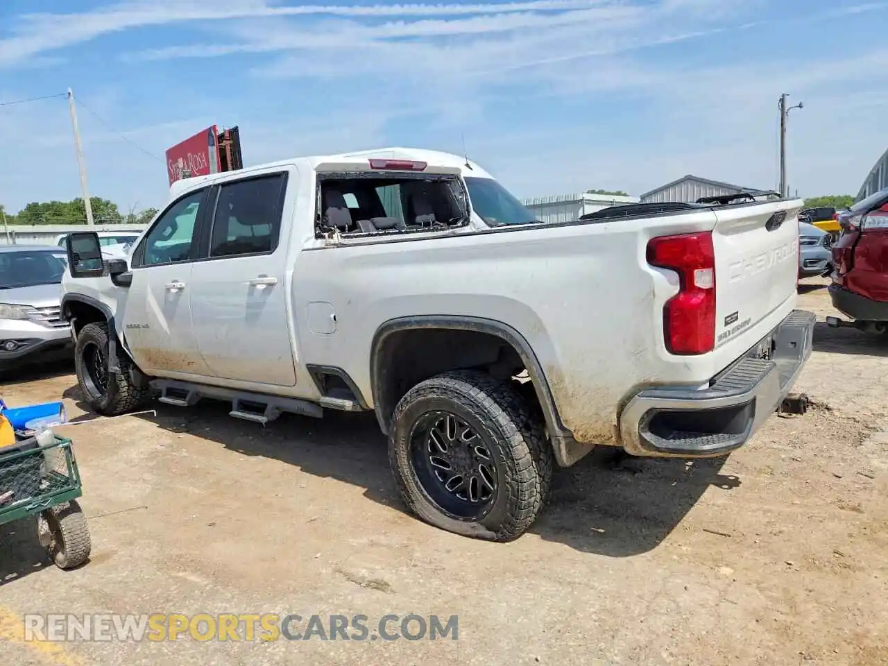 2 Photograph of a damaged car 1GC1YNEY6NF156010 CHEVROLET SILVERADO 2022