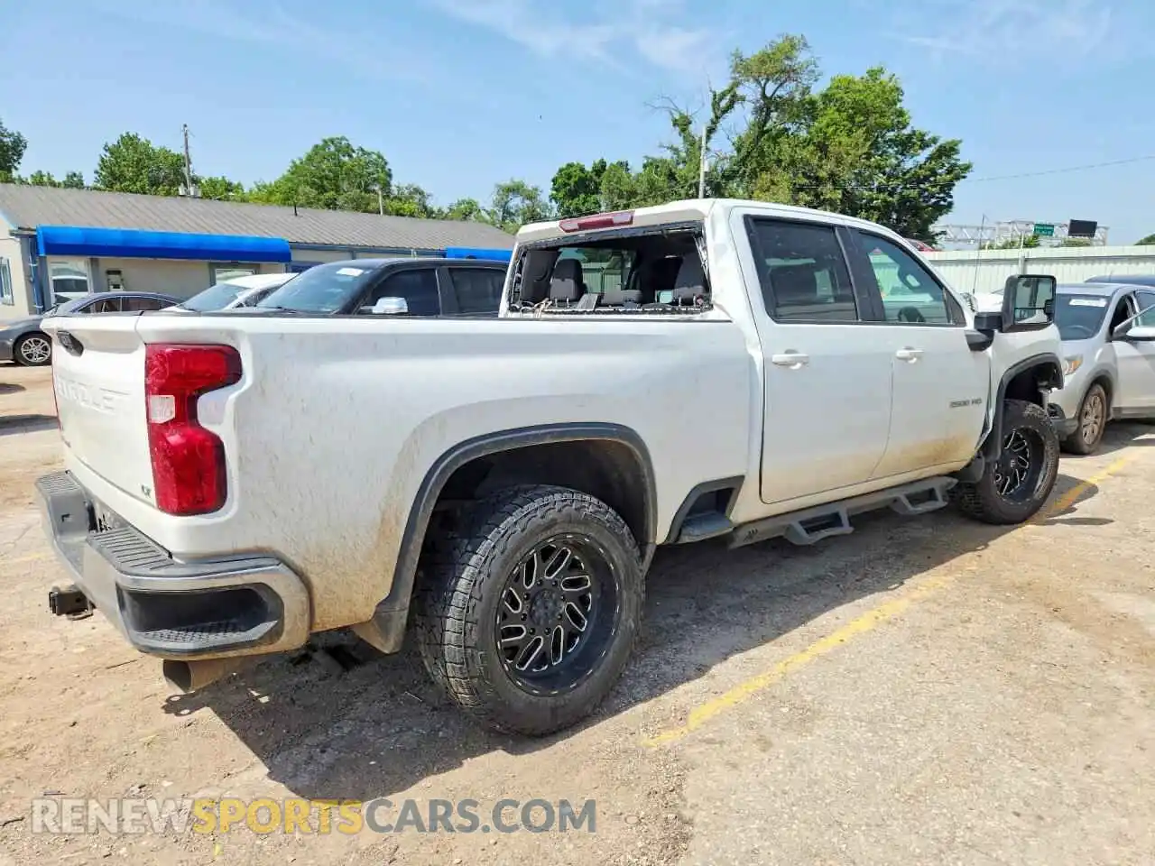 3 Photograph of a damaged car 1GC1YNEY6NF156010 CHEVROLET SILVERADO 2022
