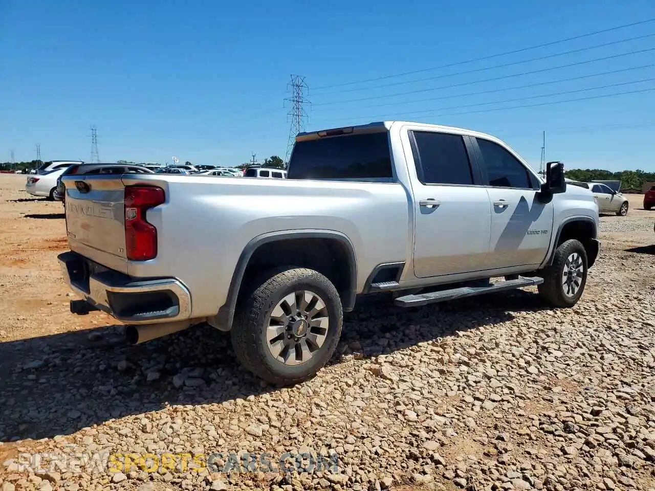 3 Photograph of a damaged car 1GC1YNEY9NF362406 CHEVROLET SILVERADO 2022