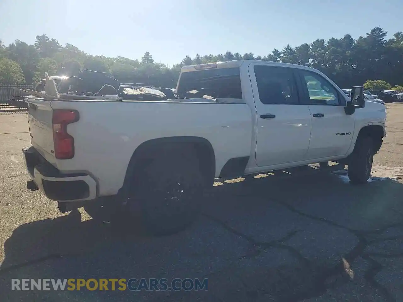 3 Photograph of a damaged car 1GC4YNEY5NF233317 CHEVROLET SILVERADO 2022