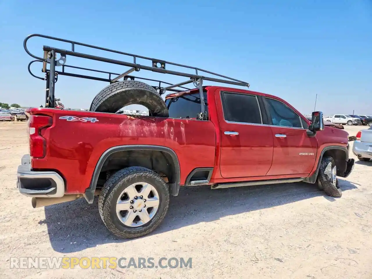 3 Photograph of a damaged car 1GC4YPEY3NF139433 CHEVROLET SILVERADO 2022