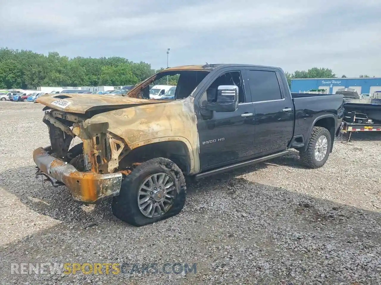 1 Photograph of a damaged car 1GC4YREY0NF124321 CHEVROLET SILVERADO 2022
