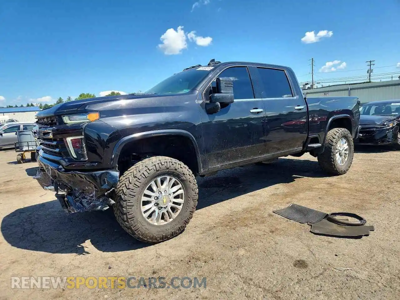 1 Photograph of a damaged car 1GC4YREY5NF342464 CHEVROLET SILVERADO 2022