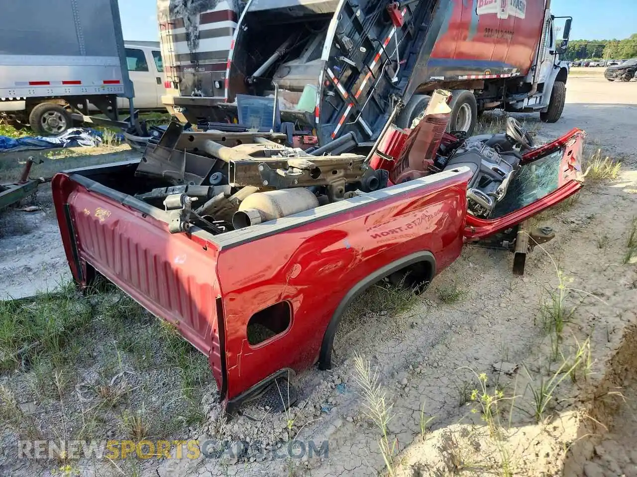 3 Photograph of a damaged car 1GC4YUEY7NF267446 CHEVROLET SILVERADO 2022
