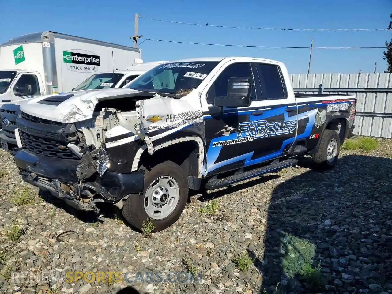 1 Photograph of a damaged car 1GC5WLE7XNF115897 CHEVROLET SILVERADO 2022