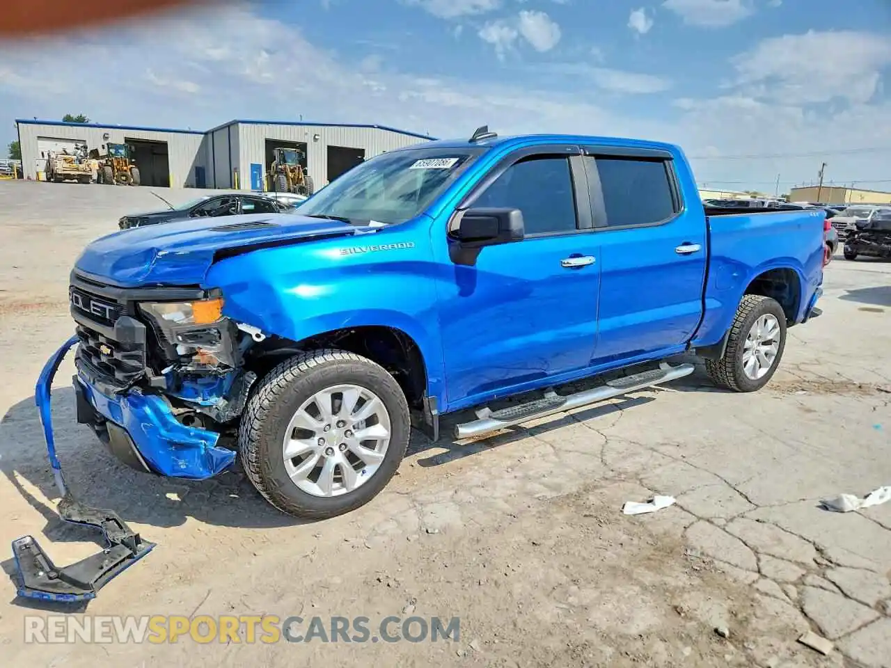 1 Photograph of a damaged car 1GCPABEK6NZ587440 CHEVROLET SILVERADO 2022