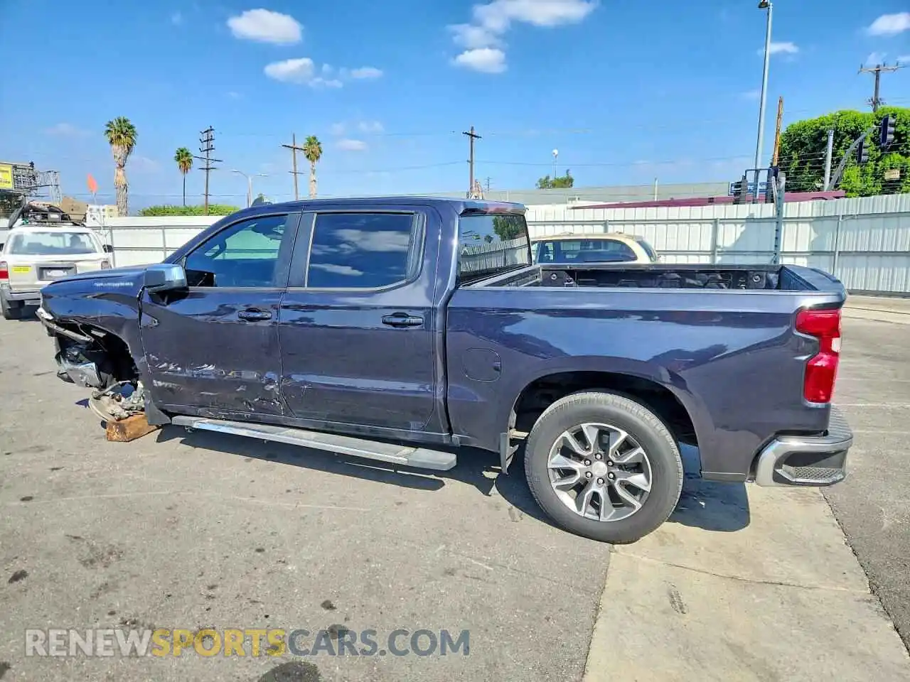 2 Photograph of a damaged car 1GCPACED4NZ618563 CHEVROLET SILVERADO 2022