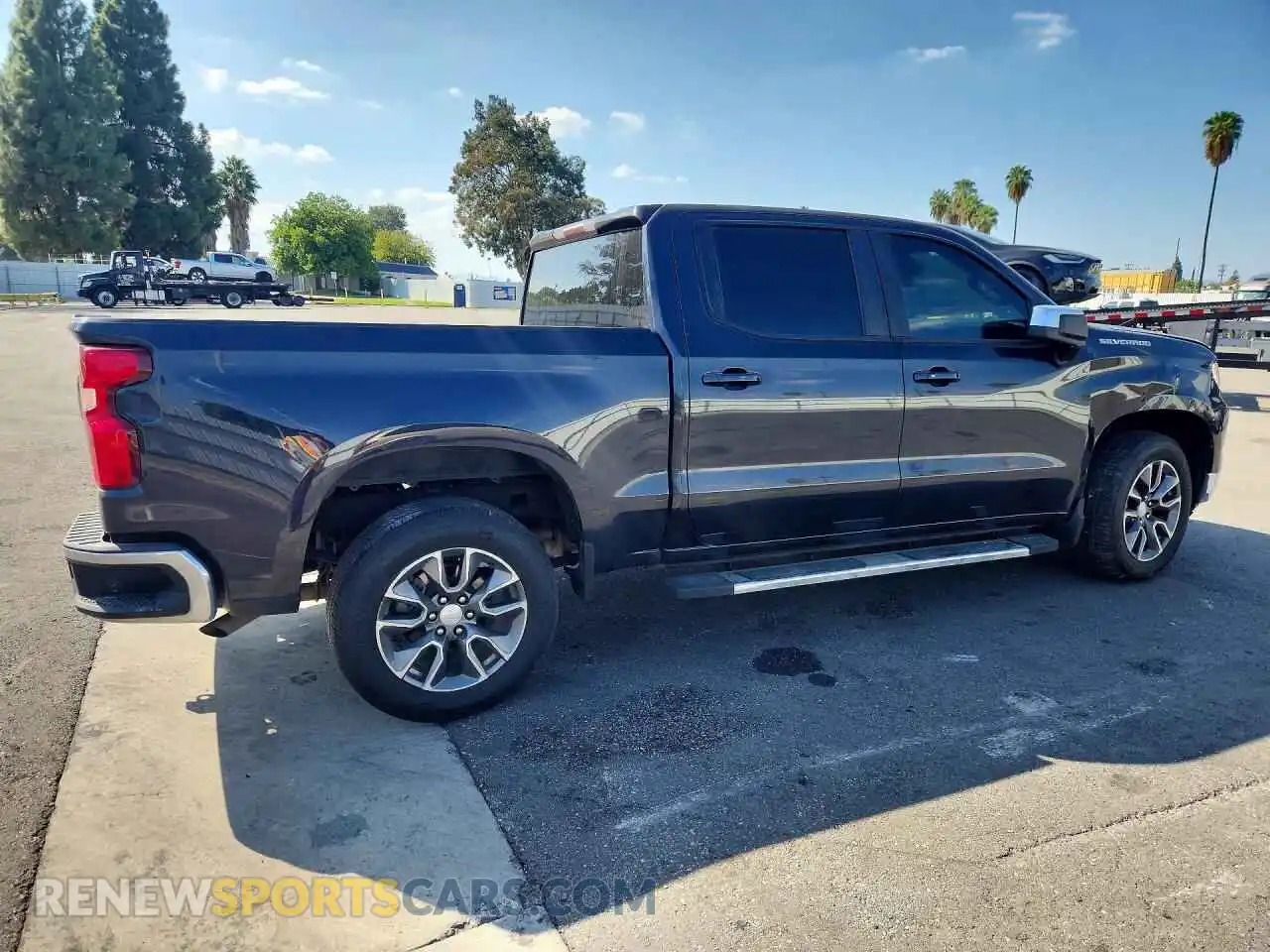3 Photograph of a damaged car 1GCPACED4NZ618563 CHEVROLET SILVERADO 2022