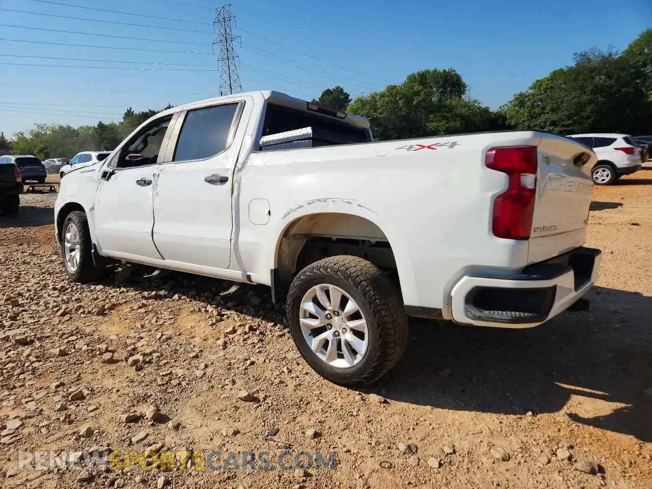 2 Photograph of a damaged car 1GCPDBEK2NZ573901 CHEVROLET SILVERADO 2022