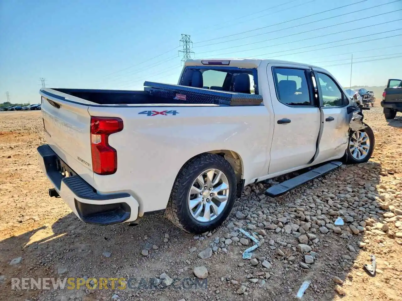 3 Photograph of a damaged car 1GCPDBEK2NZ573901 CHEVROLET SILVERADO 2022
