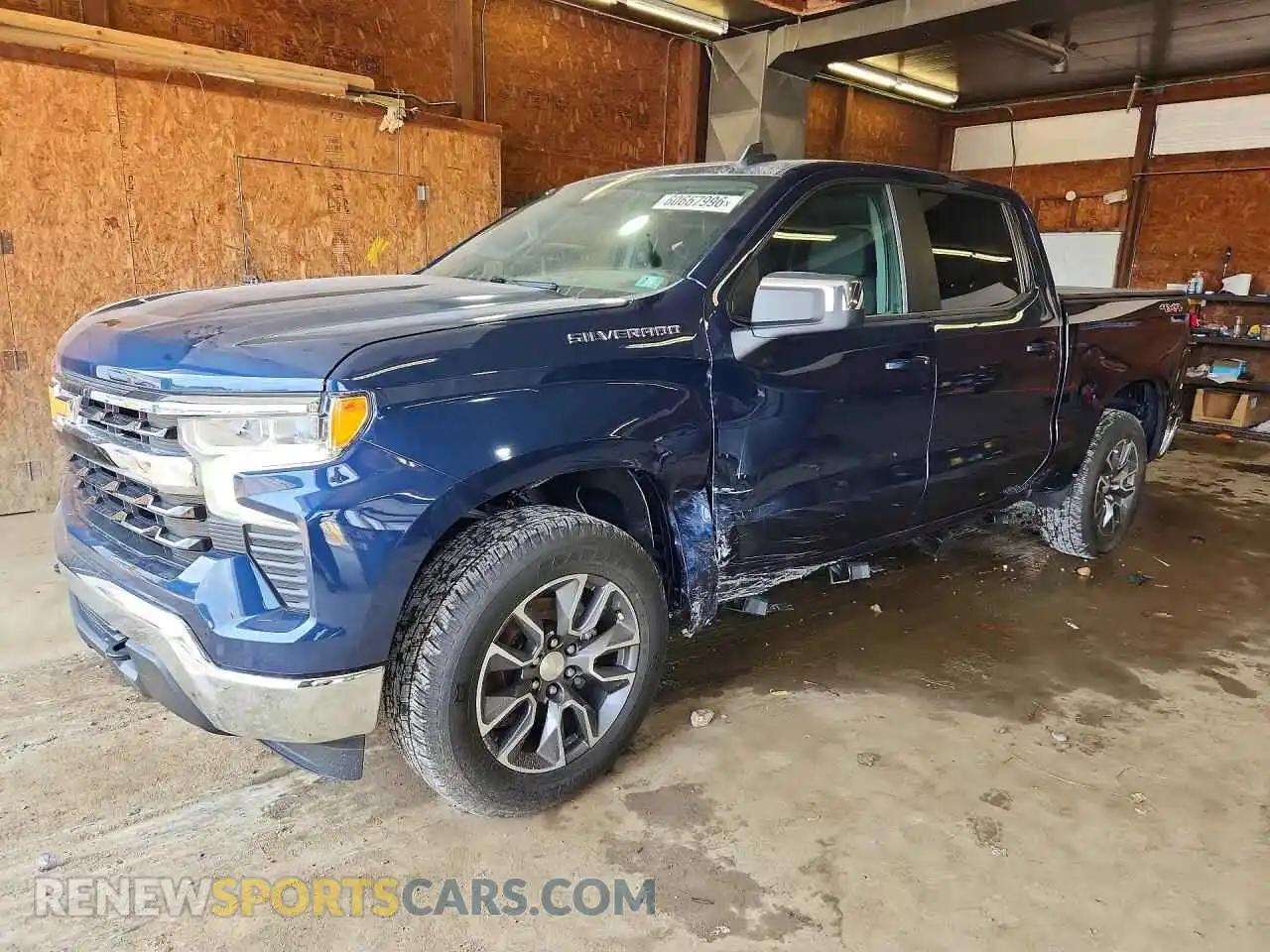 1 Photograph of a damaged car 1GCPDKEK0NZ554716 CHEVROLET SILVERADO 2022
