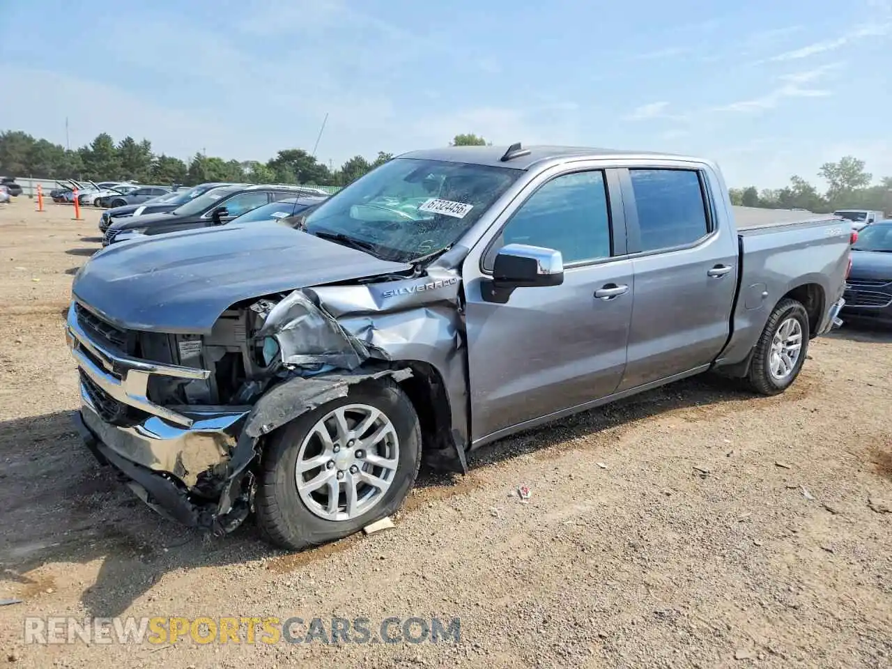 1 Photograph of a damaged car 1GCPYJEK4NZ191626 CHEVROLET SILVERADO 2022