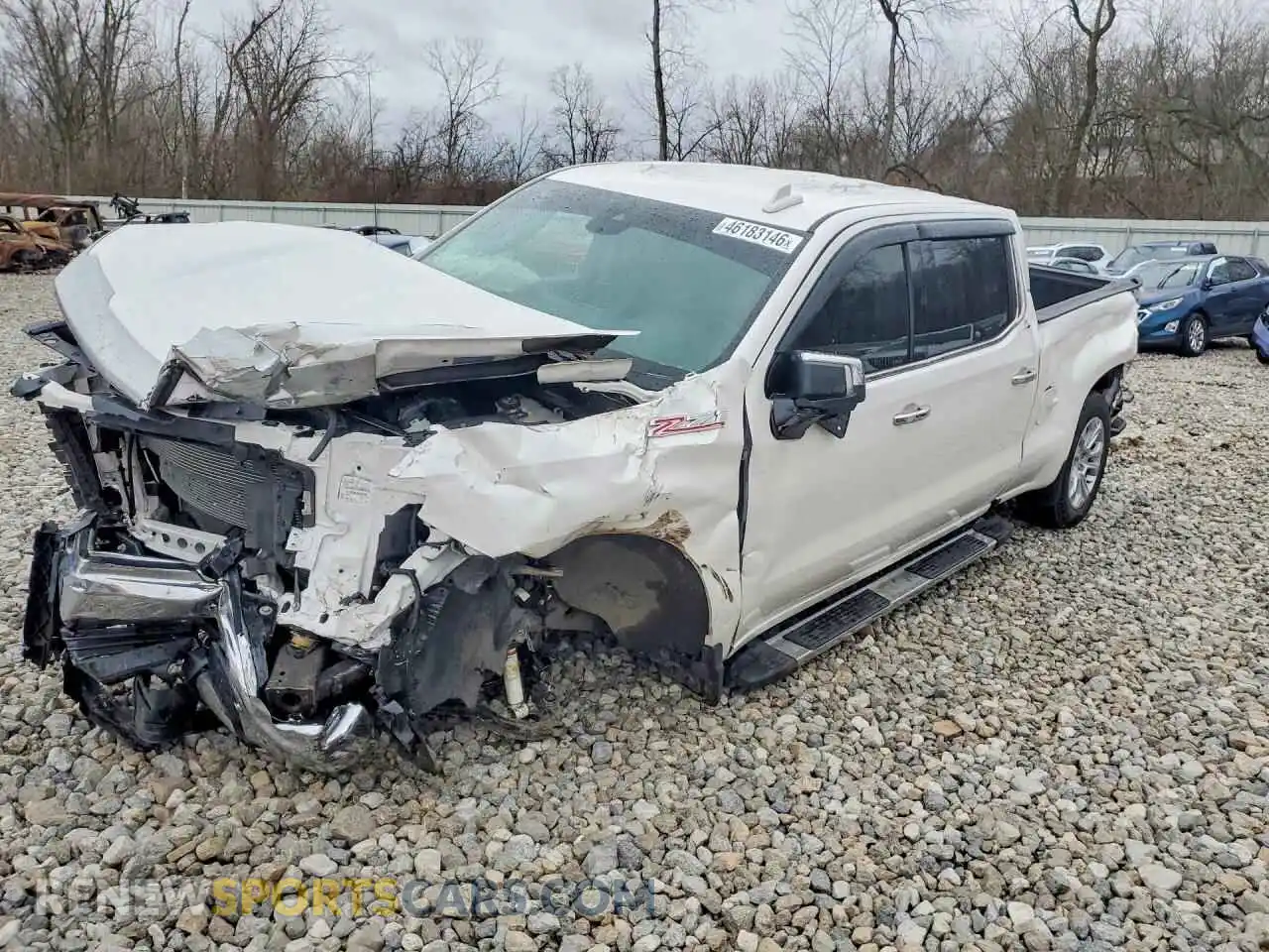 1 Photograph of a damaged car 1GCUDGED2NZ642491 CHEVROLET SILVERADO 2022