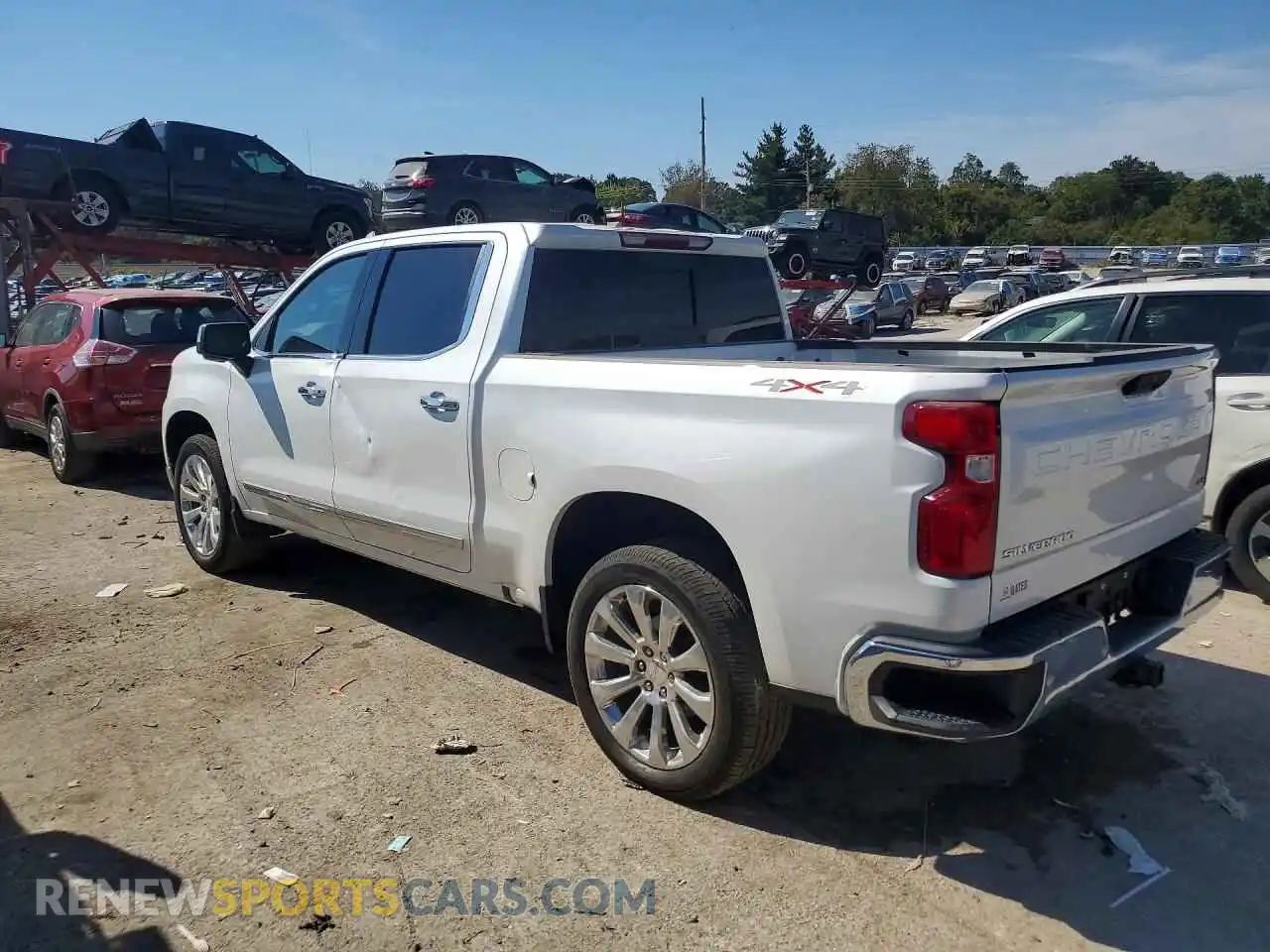 2 Photograph of a damaged car 1GCUDGED4NZ589924 CHEVROLET SILVERADO 2022