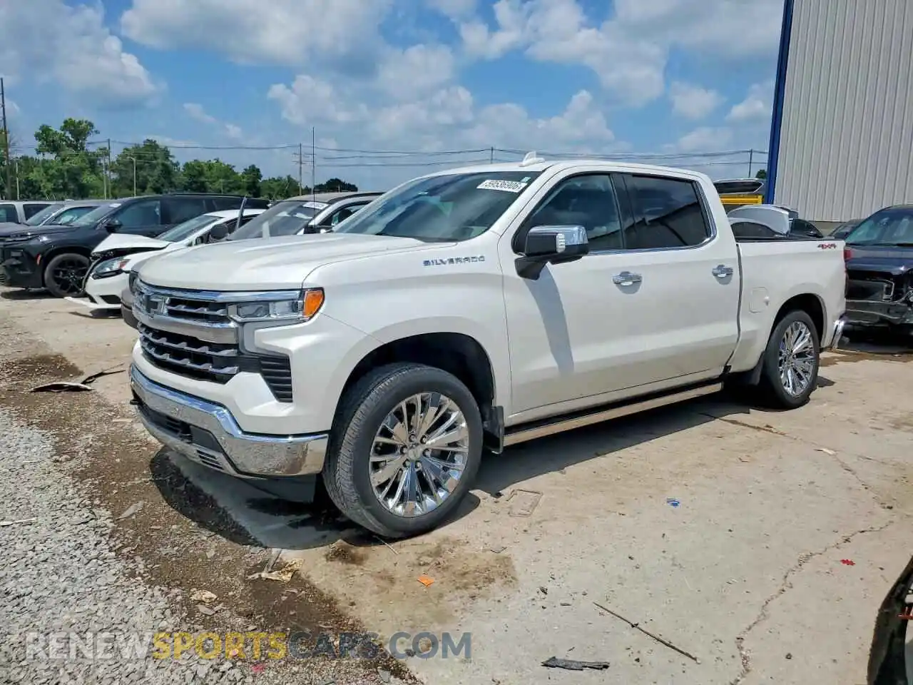 1 Photograph of a damaged car 1GCUDGEDXNZ599194 CHEVROLET SILVERADO 2022
