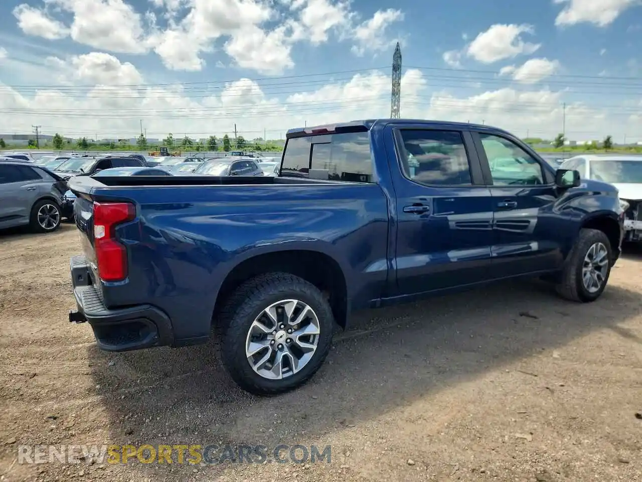 3 Photograph of a damaged car 1GCUYEED8NZ105214 CHEVROLET SILVERADO 2022