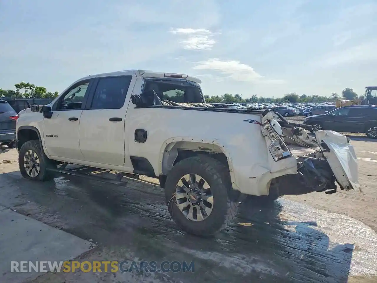 2 fotografías del automóvil dañado 2GC4YME77N1209979 CHEVROLET SILVERADO 2022