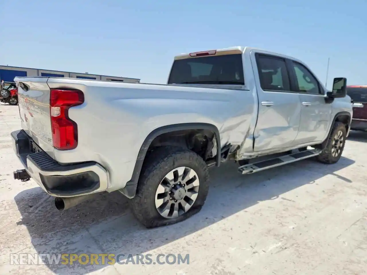 3 Photograph of a damaged car 2GC4YNEY2N1244699 CHEVROLET SILVERADO 2022