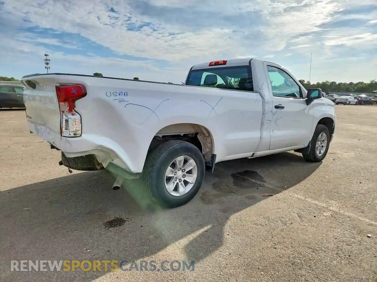 3 Photograph of a damaged car 3GCNAAED9NG554693 CHEVROLET SILVERADO 2022
