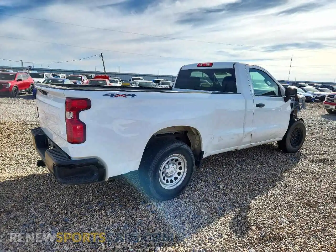 3 Photograph of a damaged car 3GCNYAEK8NG212811 CHEVROLET SILVERADO 2022