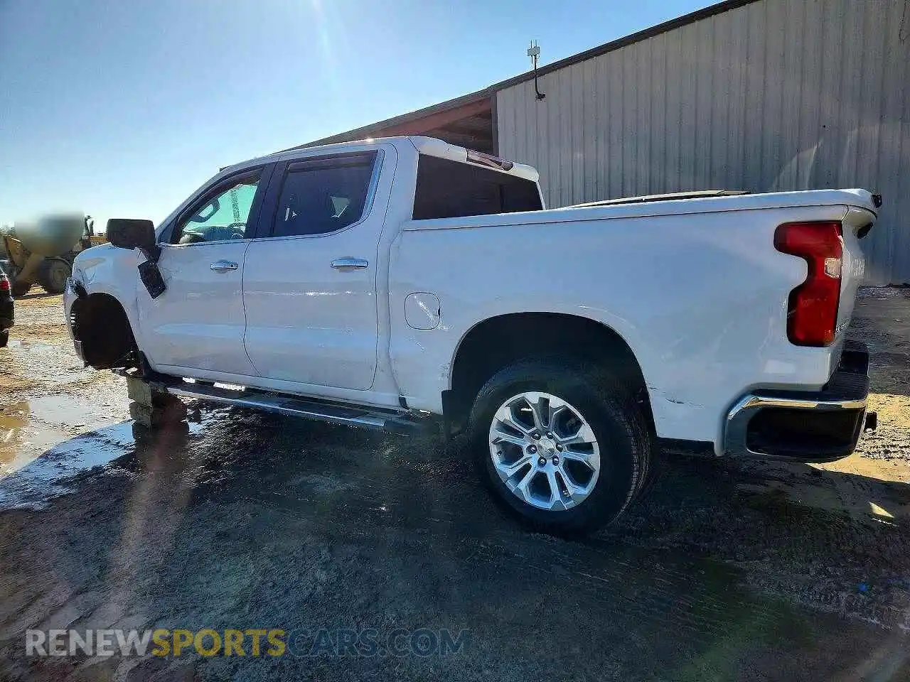 2 Photograph of a damaged car 3GCPAEED8NG509924 CHEVROLET SILVERADO 2022