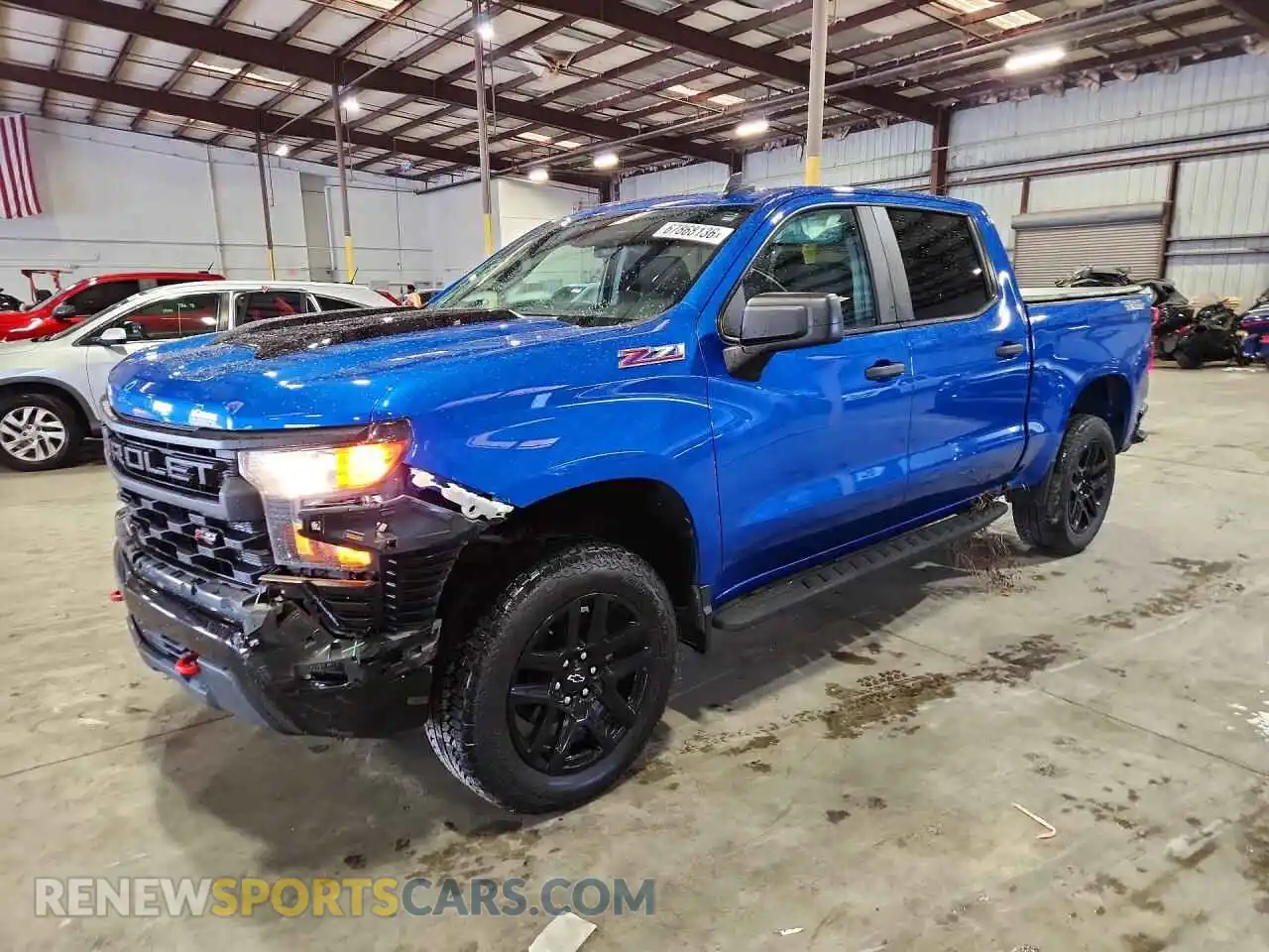 1 Photograph of a damaged car 3GCPDCED9NG664185 CHEVROLET SILVERADO 2022