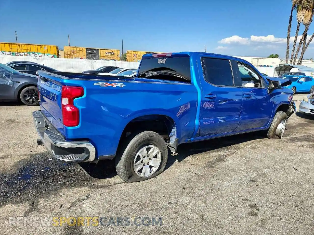 3 Photograph of a damaged car 3GCPDDEK7NG531512 CHEVROLET SILVERADO 2022