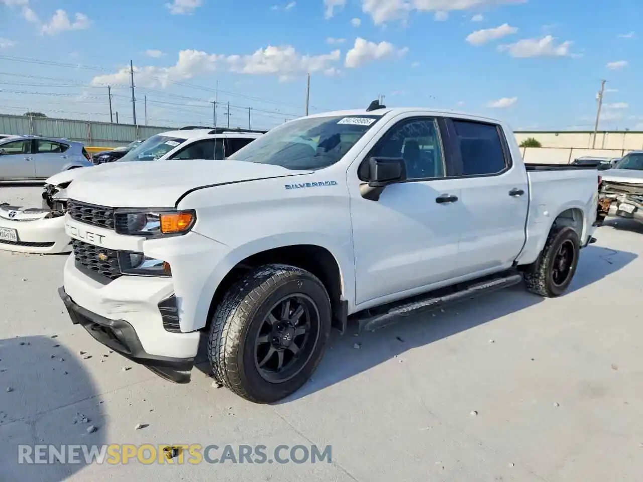 1 Photograph of a damaged car 3GCPWBEK7NG179644 CHEVROLET SILVERADO 2022