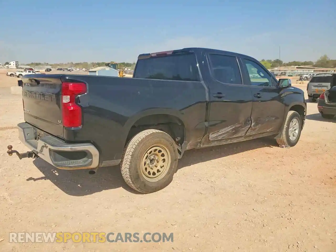 3 Photograph of a damaged car 3GCPWCED5NG148433 CHEVROLET SILVERADO 2022