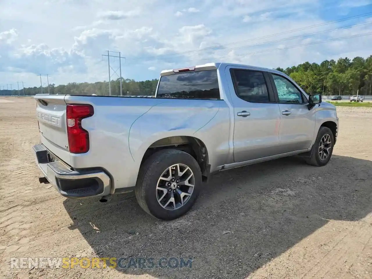 3 Photograph of a damaged car 3GCPWCEDXNG144572 CHEVROLET SILVERADO 2022
