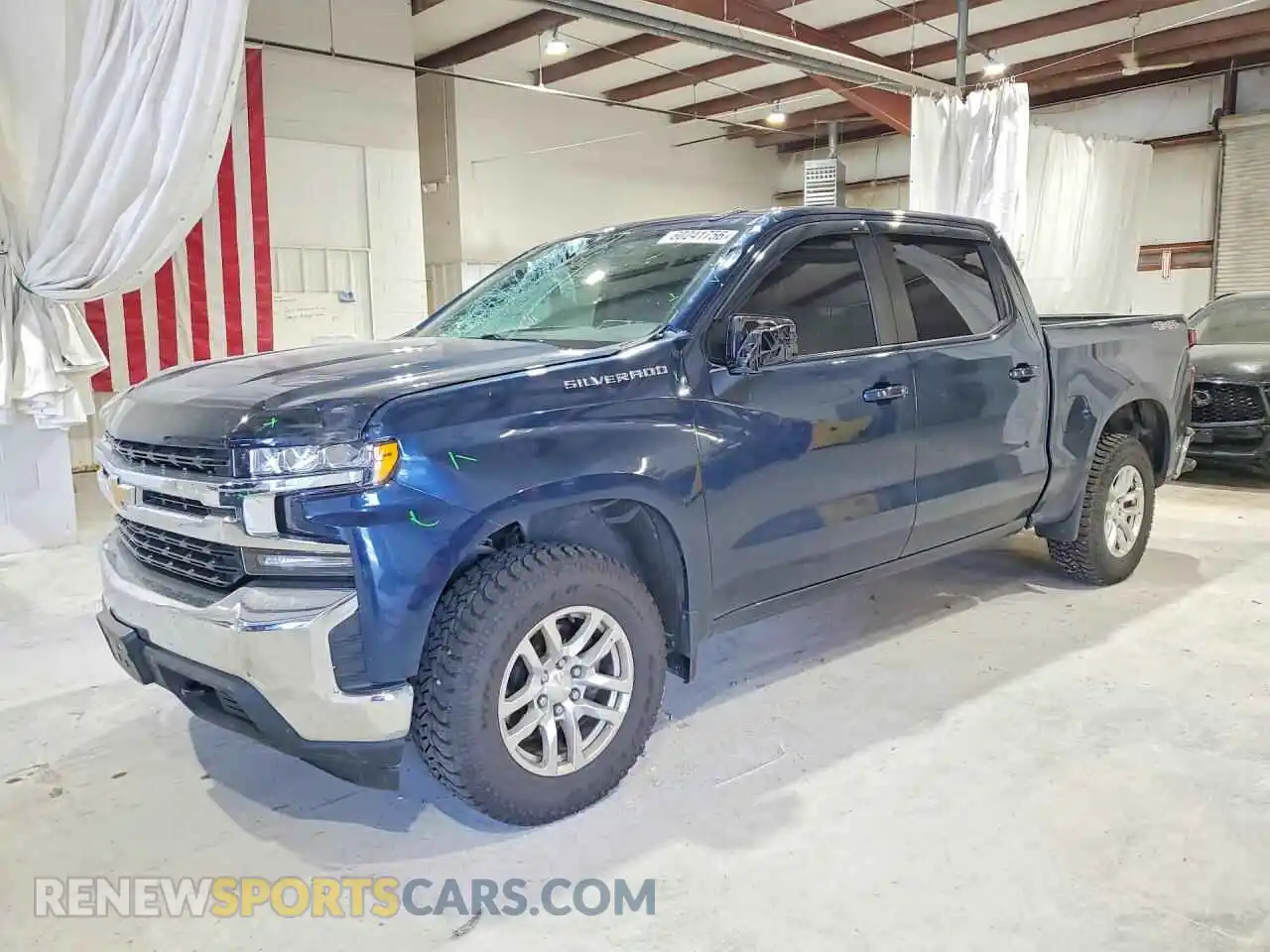 1 Photograph of a damaged car 3GCPYJEK1NG197741 CHEVROLET SILVERADO 2022