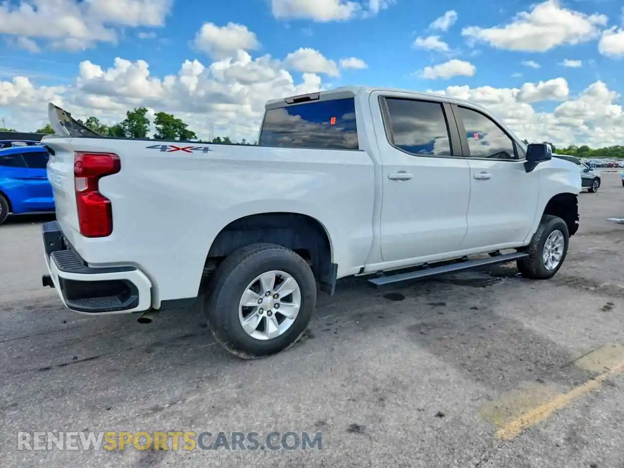 3 Photograph of a damaged car 3GCUDDED1NG522034 CHEVROLET SILVERADO 2022