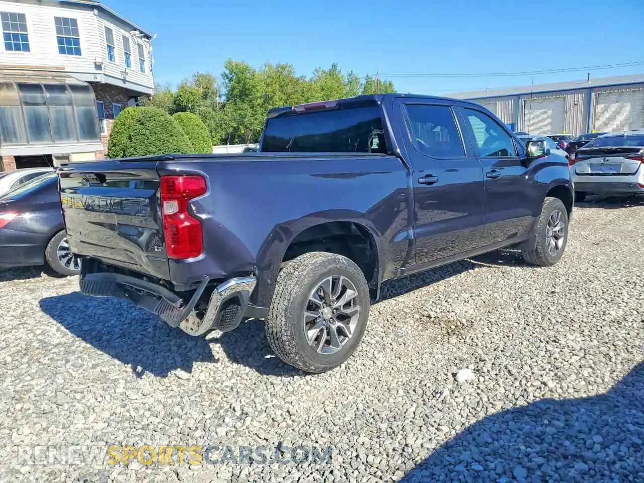 3 Photograph of a damaged car 3GCUDDED7NG621022 CHEVROLET SILVERADO 2022