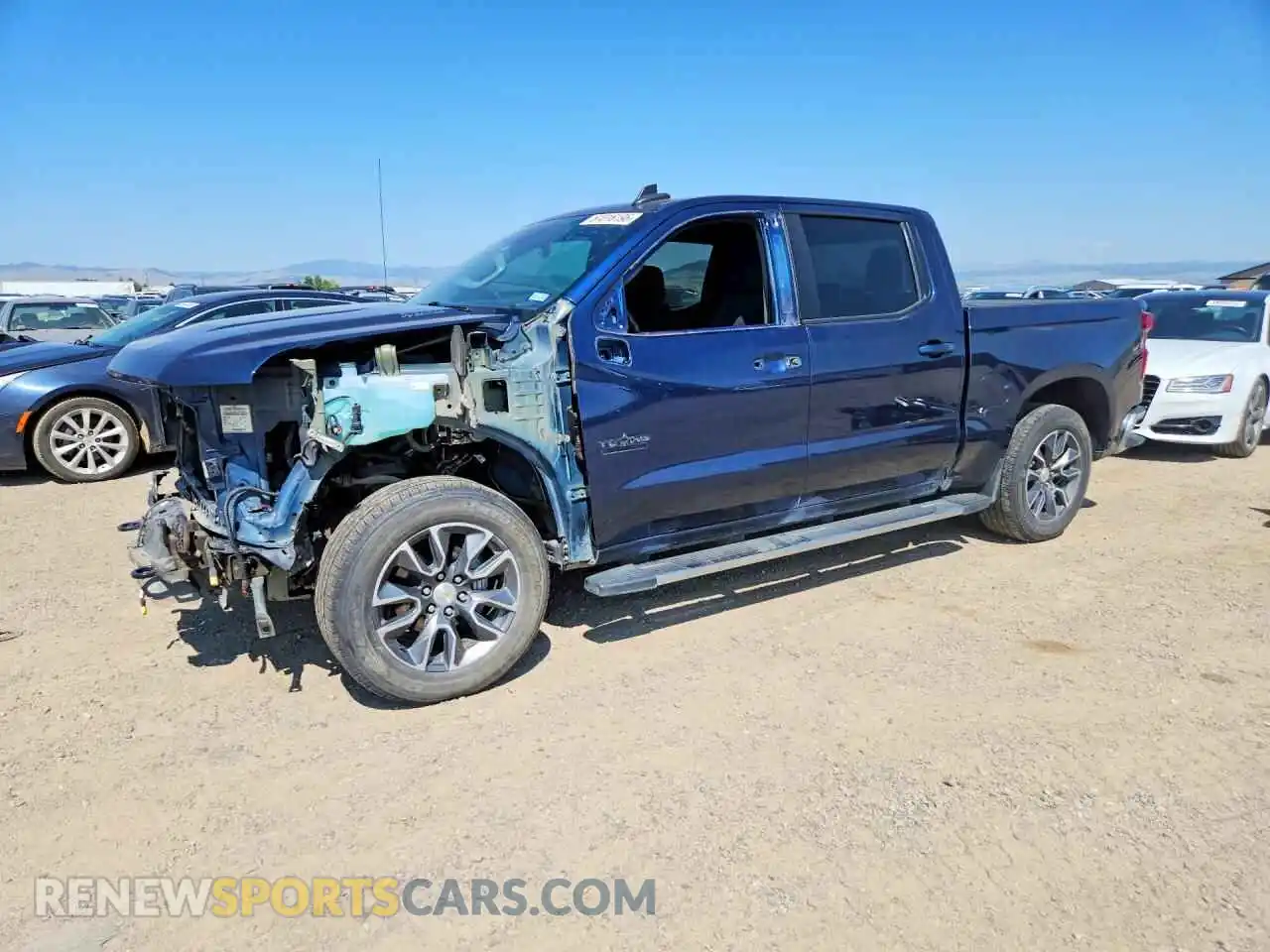 1 Photograph of a damaged car 3GCUDDET6NG673300 CHEVROLET SILVERADO 2022