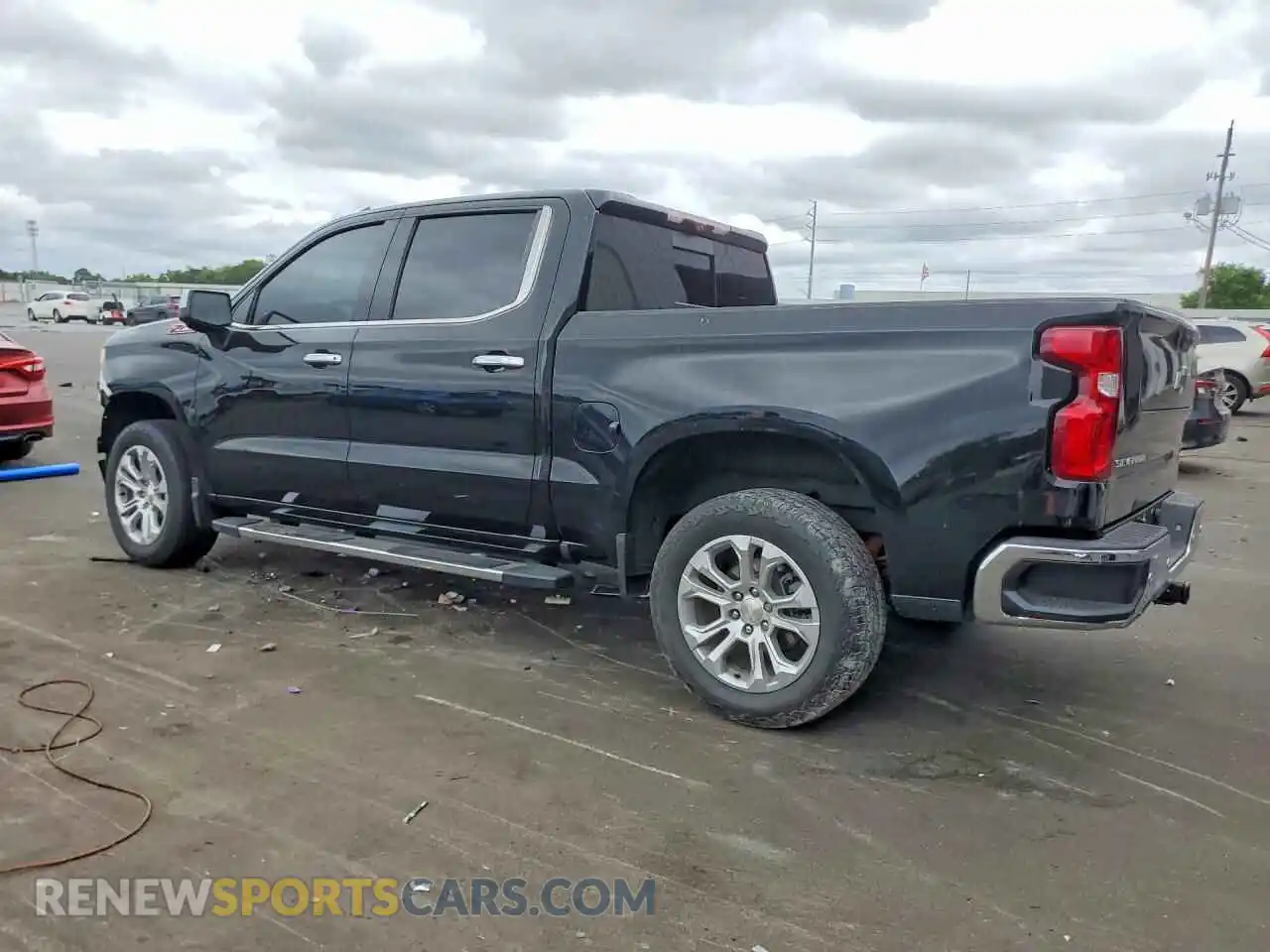 2 Photograph of a damaged car 3GCUDGED8NG526096 CHEVROLET SILVERADO 2022