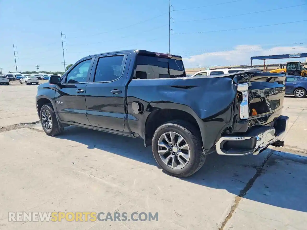 2 Photograph of a damaged car 3GCUYDED9NG156554 CHEVROLET SILVERADO 2022